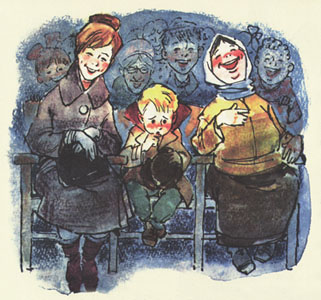 Иллюстрация Петра Репкна к книге Иосифа Ольшанского «Невезучка»