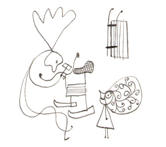 Иллюстрация Олега Бухарова к книге Марии Парр «Тоня Глиммердал»