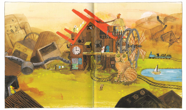 Иллюстрация Чисато Таширо к книге «Мышкин дом»
