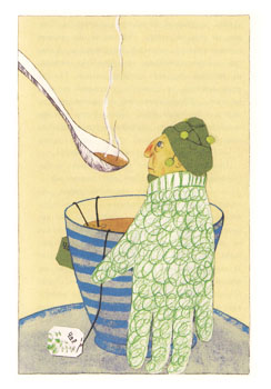 Иллюстрация Марион Гедельт к книге Ивы Прохазковой «Бабушка с крылышками»