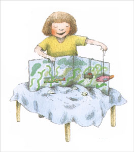 Иллюстрация Кристины Лоухи к книге Майи Брик «Кукольный театр»