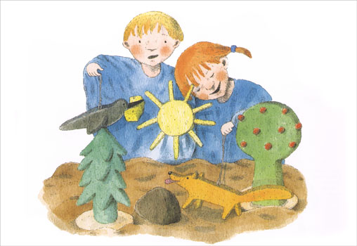 Иллюстрация Кристины Лоухи к книге Майи Брик «Кукольный театр»