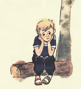 Иллюстрация Петра Репкна к книге Иосифа Ольшанского «Невезучка»