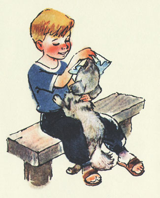 Иллюстрация Петра Репкна к книге Иосифа Ольшанского «Невезучка»