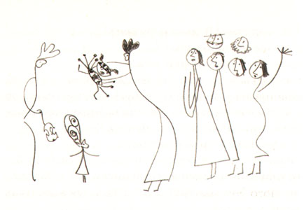 Иллюстрация Олега Бухарова к книге Марии Парр «Тоня Глиммердал»