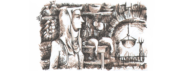 Иллюстрация Марии Пастернак к книге Марины Аромштам «Кот Ланселот и золотой город»