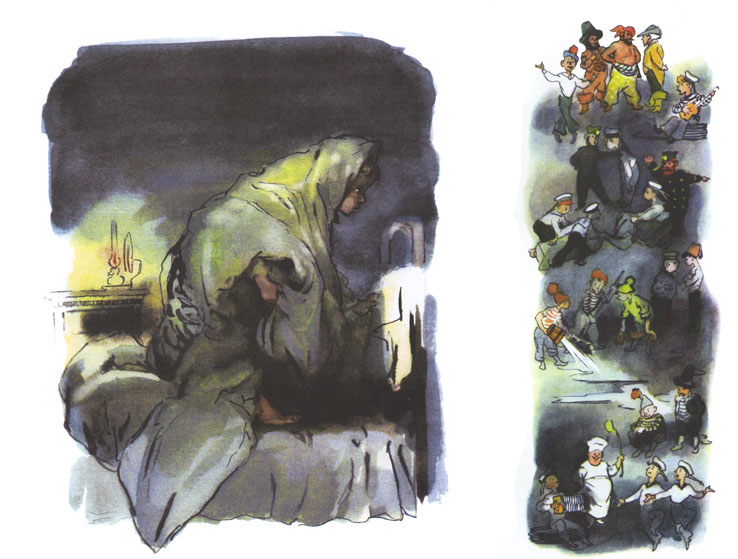 Иллюстрация Нины Носкович к рассказу Бориса Житкова «Как я ловил человечков»