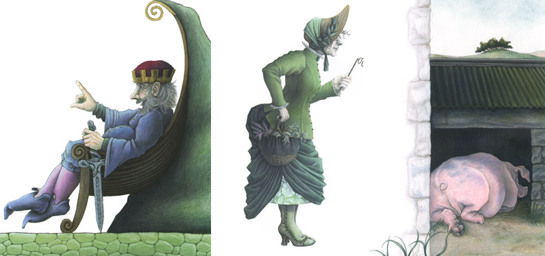 Иллюстрации Кейт Липер к книге «Сказки и легенды Шотландии»