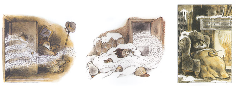 Иллюстрация Арнольда Лобела к книге «Филин дома»