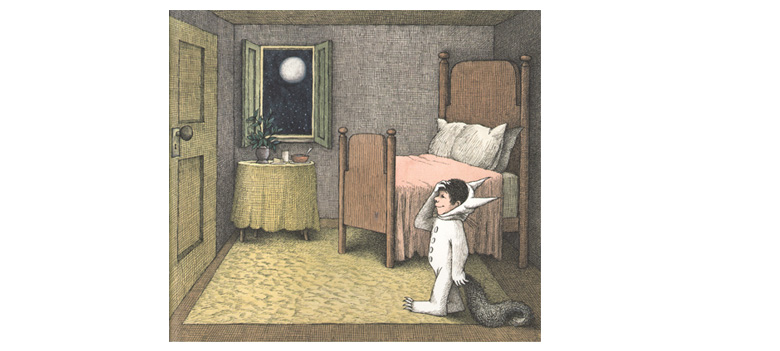 3 Иллюстрация Мориса Сендака к книге «Там где живут чудовища»