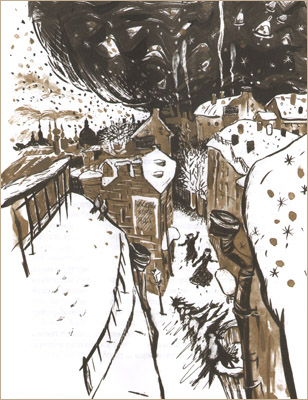 Иллюстрация Веры Коротаевой к книге &laquo;Правдивая история Деда Мороза&raquo;