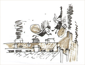 Иллюстрация Веры Коротаевой к книге «Правдивая история Деда Мороза» Иллюстрация Веры Коротаевой к книге «Правдивая история Деда Мороза»