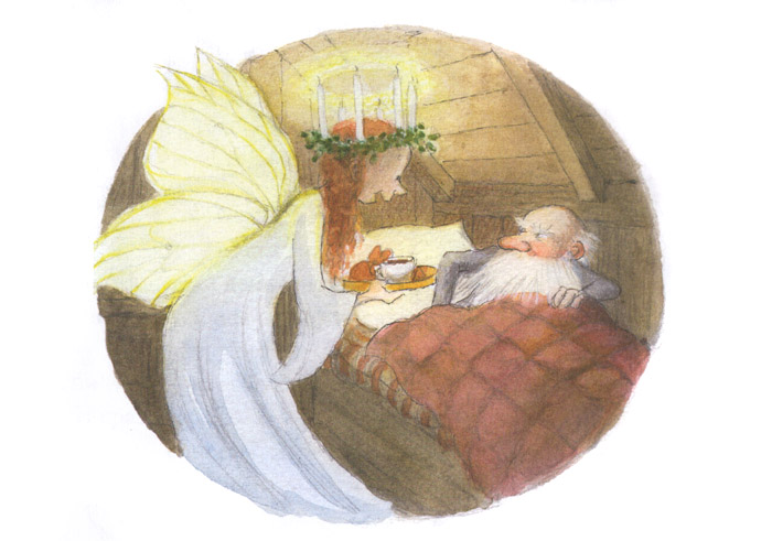 1 Иллюстрация Эвы Эриксон к книге Ульфа Старка «Рождество в лесу»