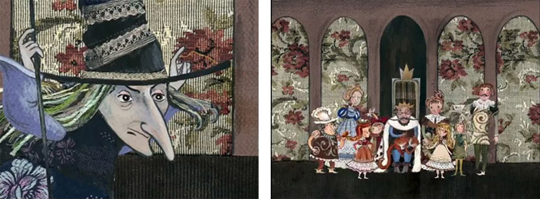 Кадры из мультфильма «Две принцессы»