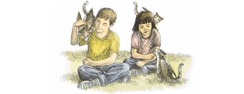 3 Иллюстрация С Д Шиндлера к книге Урсулы Ле Гуин «Крылатые кошки»