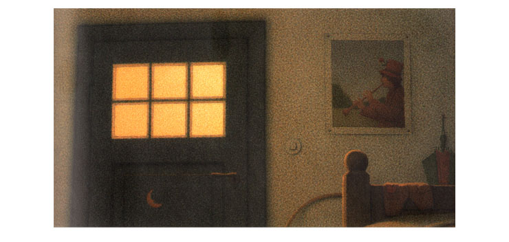 Иллюстрация Кинта Буххольца к книге «Сладких снов, маленький медвежонок»