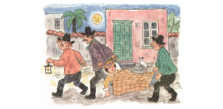 1 Иллюстрация Турбьёрна Эгнера к книге «Люди и разбойники из Кардамона»