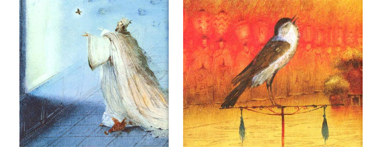 3 Иллюстрация Игоря Олейникова к сказке Андерсена «Соловей»