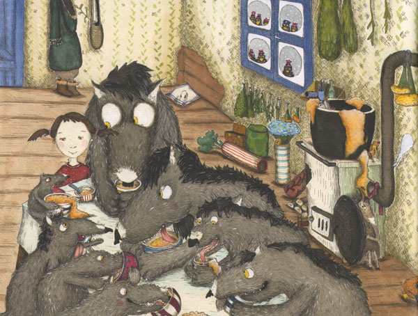 1 Иллюстрация Кристины Андрес к книге «Как приручить волков»