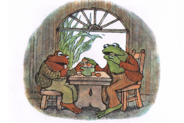 Иллюстрация Арнольда Лобела к книге «Квак и Жаб снова вместе»