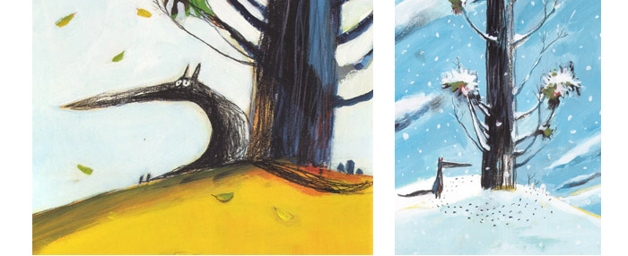 12 Иллюстрация Оливье Таллека к книге Надин Брюн-Косм «Большой Волк и Маленький Волк»