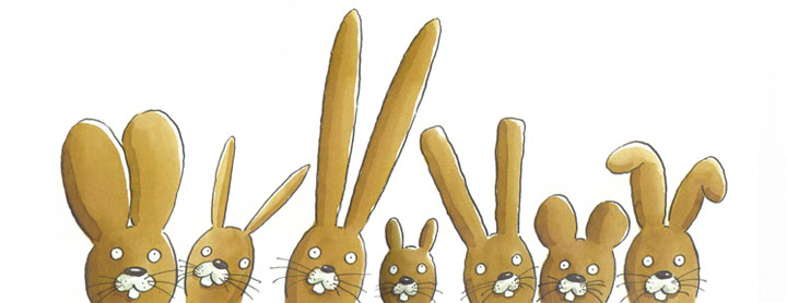 1 Иллюстрация Клауса Баумгарта к книге Тиля Швайгера «Безухий заяц и ушастый цыпленок»