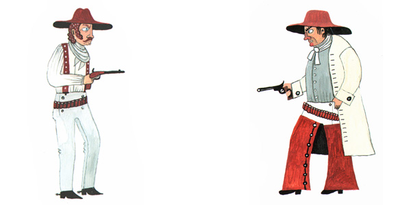 Ковбои Иллюстрация Сони Уткиной к книге Эдуарда Шендеровича «Про битвы и сражения»