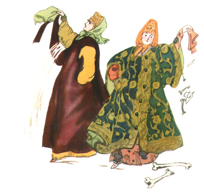2 Иллюстрация Татьяны Мавриной к сказке «Царевна-лягушка»