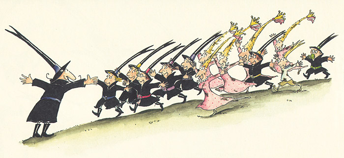 4 Иллюстрация Уте Краузе к книге «Принцессы и разбойники»
