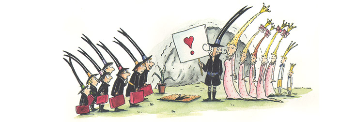 2 Иллюстрация Уте Краузе к книге «Принцессы и разбойники»