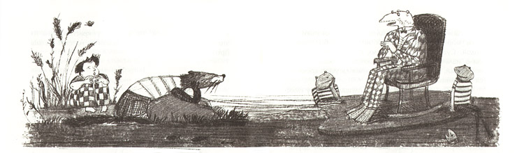 Иллюстрация екатерины Трифоновой к книге Торнтона Бёрджеса «Матушка Западный ветер»