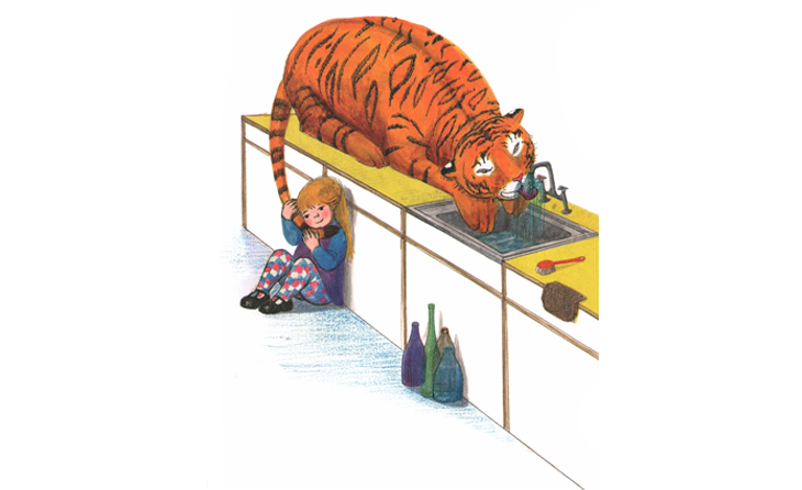 1 Иллюстрация Джудит Керр к книге Тигр, которй пришел выпить чаю 