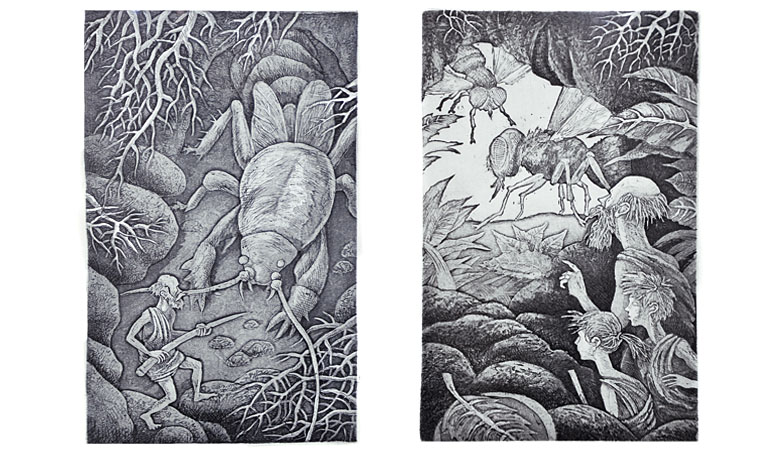 Иллюстрации Ивана Енотова к книге Яна Ларри «Необыкновенные приключения Карика и Вали»