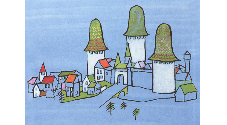 Иллюстрация Томи Унгерера к книге «три разбойника» 1