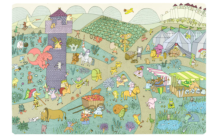 Разворот книги «Давным-давно в Гляделкине» Разворот книги «Давным-давно в Гляделкине»