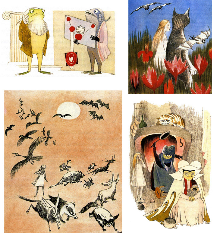 2 Иллюстрации Туве Янссон к «Алисе в Стране Чудес»