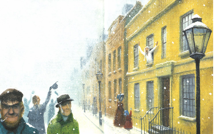 3 Иллюстрация Игоря Олейникова к книге Чарльза Диккенса «Рождественская песнь в прозе»