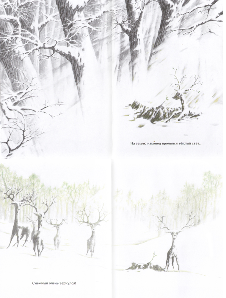 Иллюстрации из книги «Снежный олень»