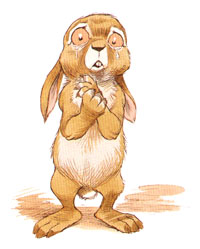 Иллюстрация Криса Ридделла к книжке Пола Стюарта «Про Ёжика и Кролика»