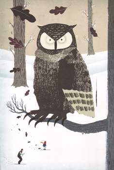 Иллюстрация Кристофера Силаса Нила к книге Кейт Месснер «На снегу и под снегом»