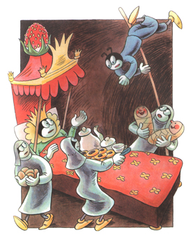 Иллюстрация Ондржея Секоры к книге «Муравьи вперед!»