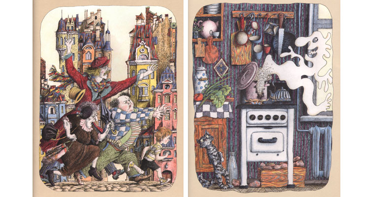 Иллюстрации Михаила Бычкова к сказке Даниила Норина  «Удравшее молоко»
