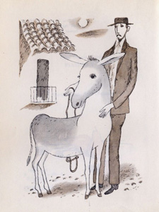 Иллюстрация из книги Хуана Хименеса «Платеро и я»