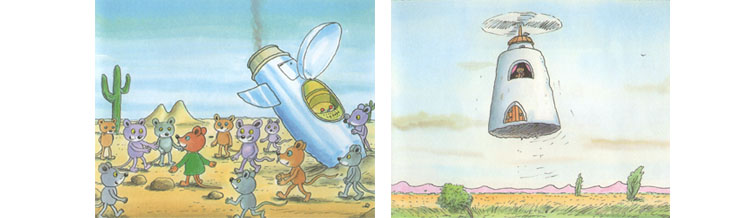 Иллюстрации Эрвина Мозера к книге «Где спит мышка»