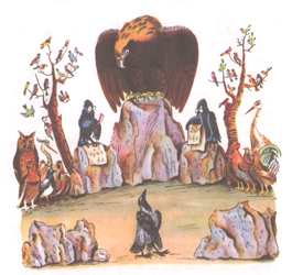 Иллюстрация Владимира Конашевича к книге Владимира Даля «Старик годовик»