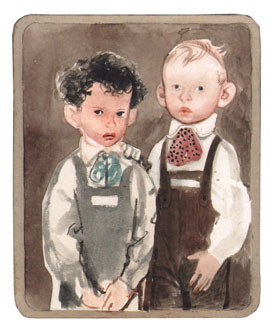 Иллюстрация Анатолия Слепкова к повести Аркадия Гайдара «Чук и Гек»