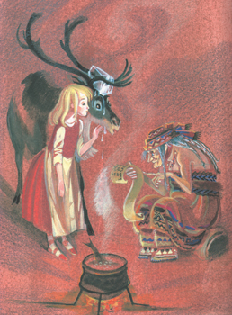 Иллюстрация Ники Гольц к сказке Ганса Христиана Андерсена «Снежная королева»