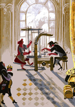 Иллюстрация Ники Гольц к сказке Андерсена «Новое платье короля»