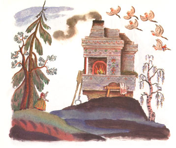 Иллюстрация Владимира Конашевича к сказке «Привередница»