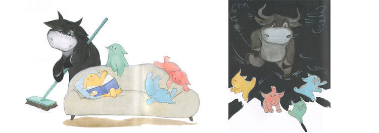 Иллюстрации Елены Кубышевой к книге Ирины и Леонида Тюхтяевых «Зоки и Бада»
